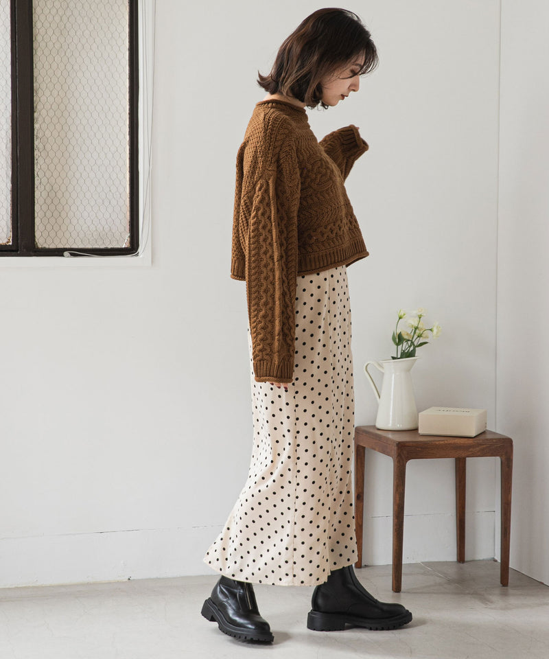 クロップドケーブルニット – レディースファッション通販の夢展望【公式】