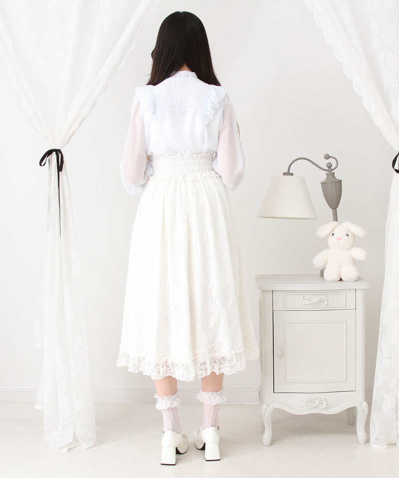 選べる丈レースフリルリボンスカート – レディースファッション通販の
