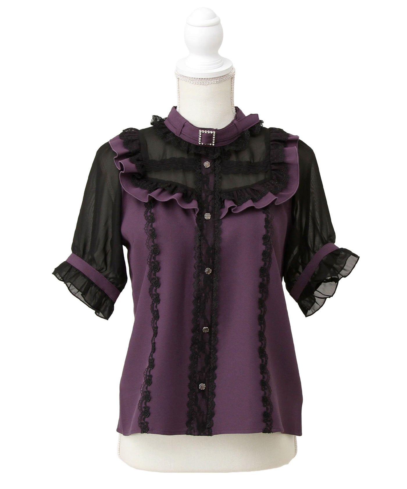 チョーカー風クロスレースブラウス – レディースファッション通販の夢