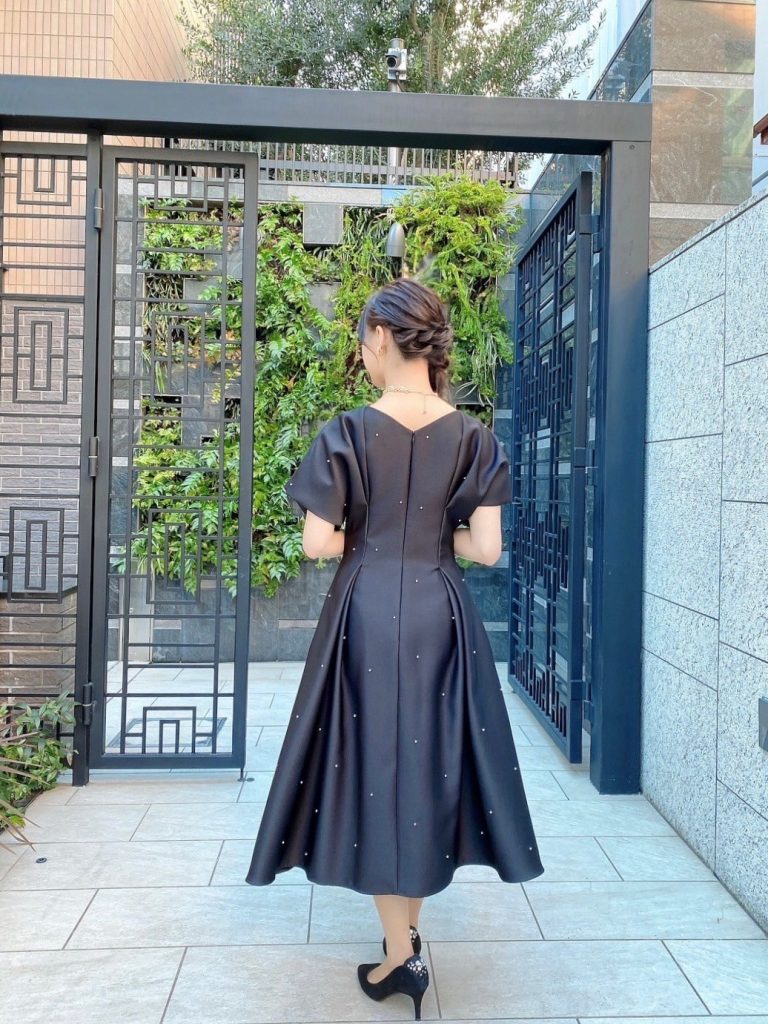 CELFORD セルフォード ブラックパールドットドレス | 結婚式