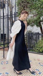 CELFORD セルフォード ブラックパールドットドレス | 結婚式