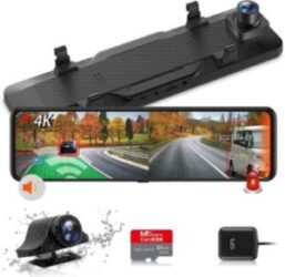 口コミ評判】NZACE AC309ドライブレコーダー ミラー型は4K高画質で