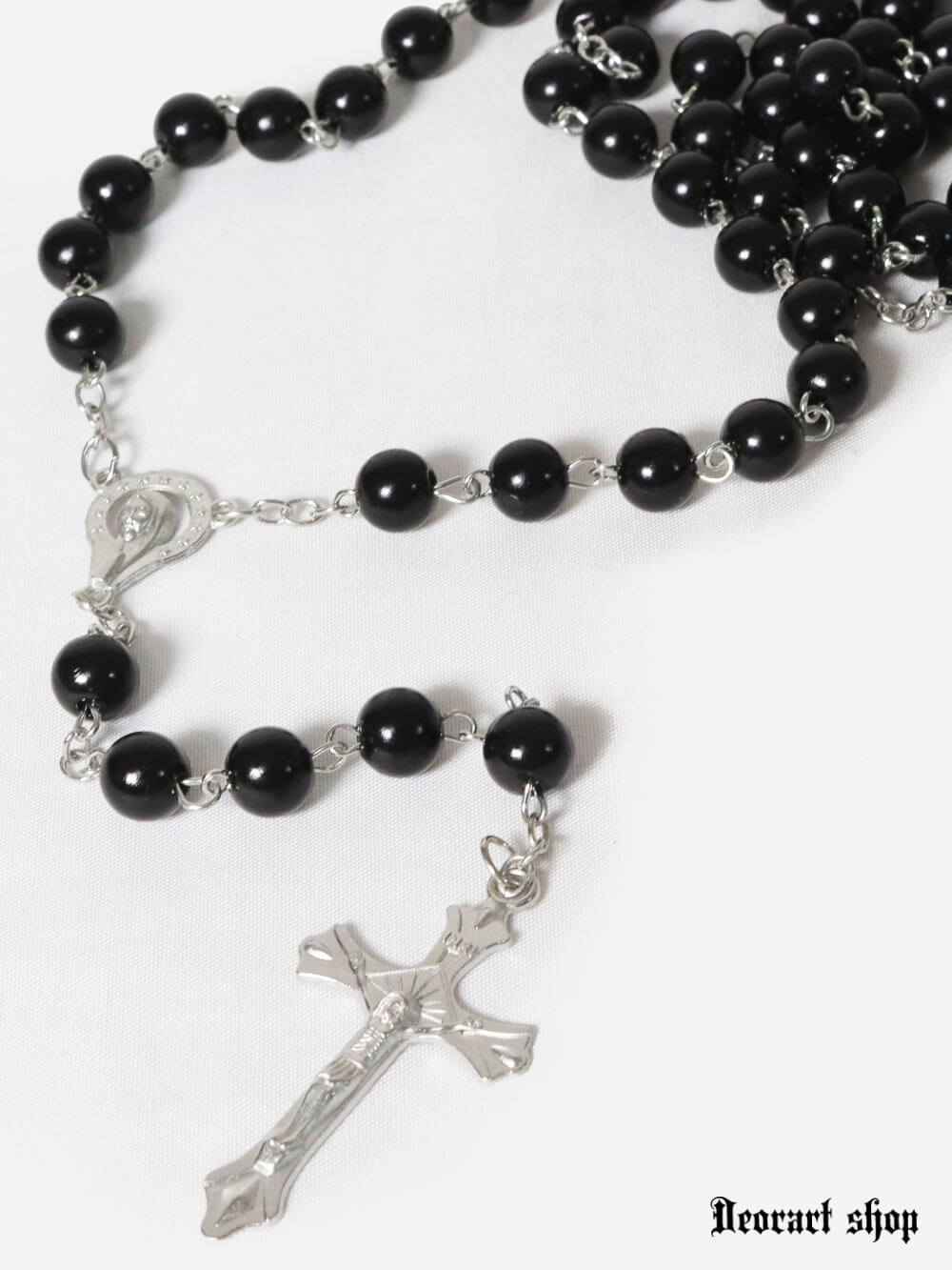 BY1102 ロザリオ・ロングネックレス[BLACK] | Deorart shop