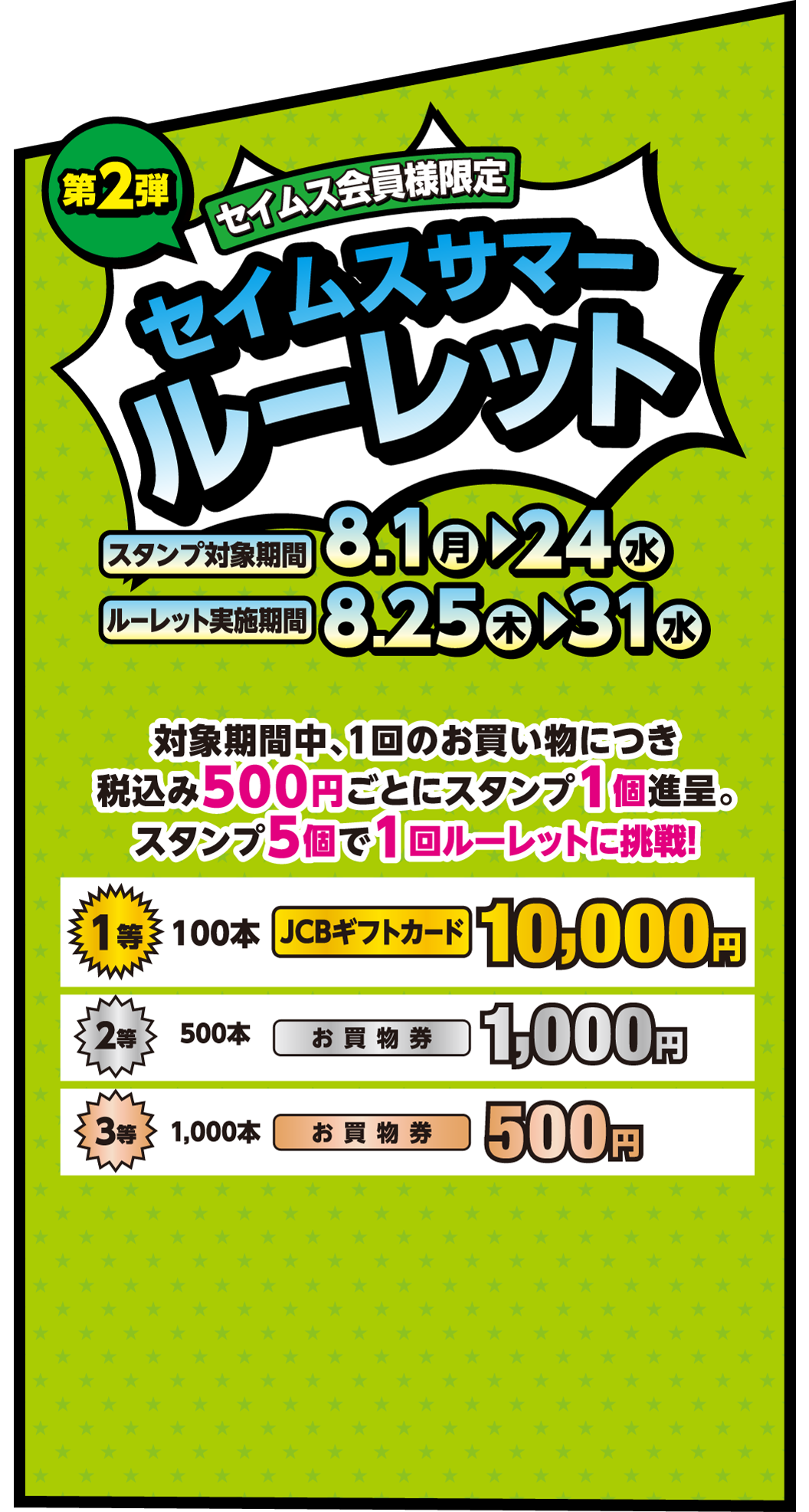 ドラッグセイムスのスーパー熱い夏 SSSS セイムススーパー＼サマー