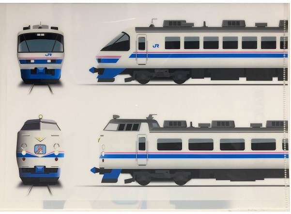 北陸本線クリアファイルセット① (683系＆485系スーパー雷鳥）(① (683