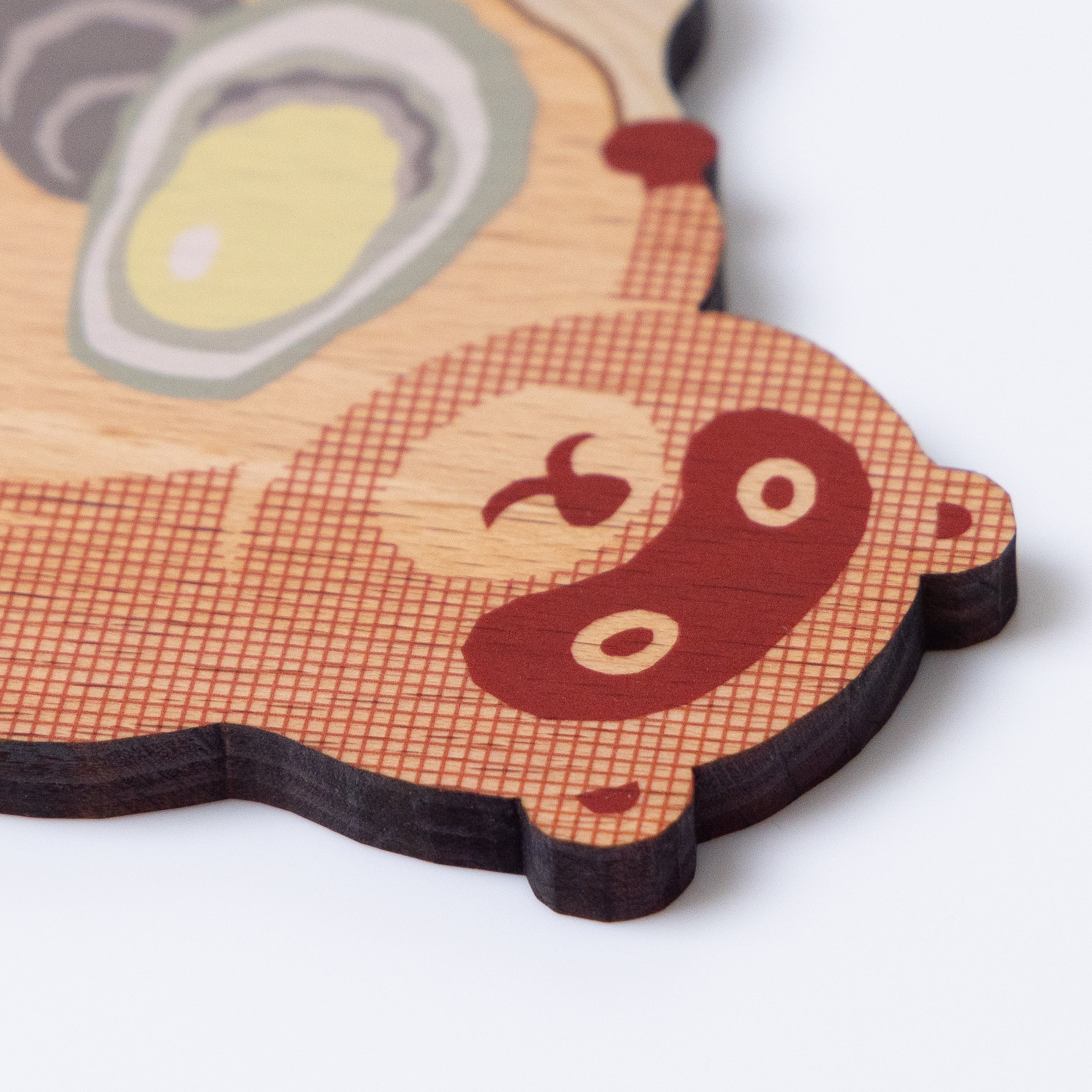 Ten＆O木製プレート 広島コレクション 「たぬき」: せとうちエリア