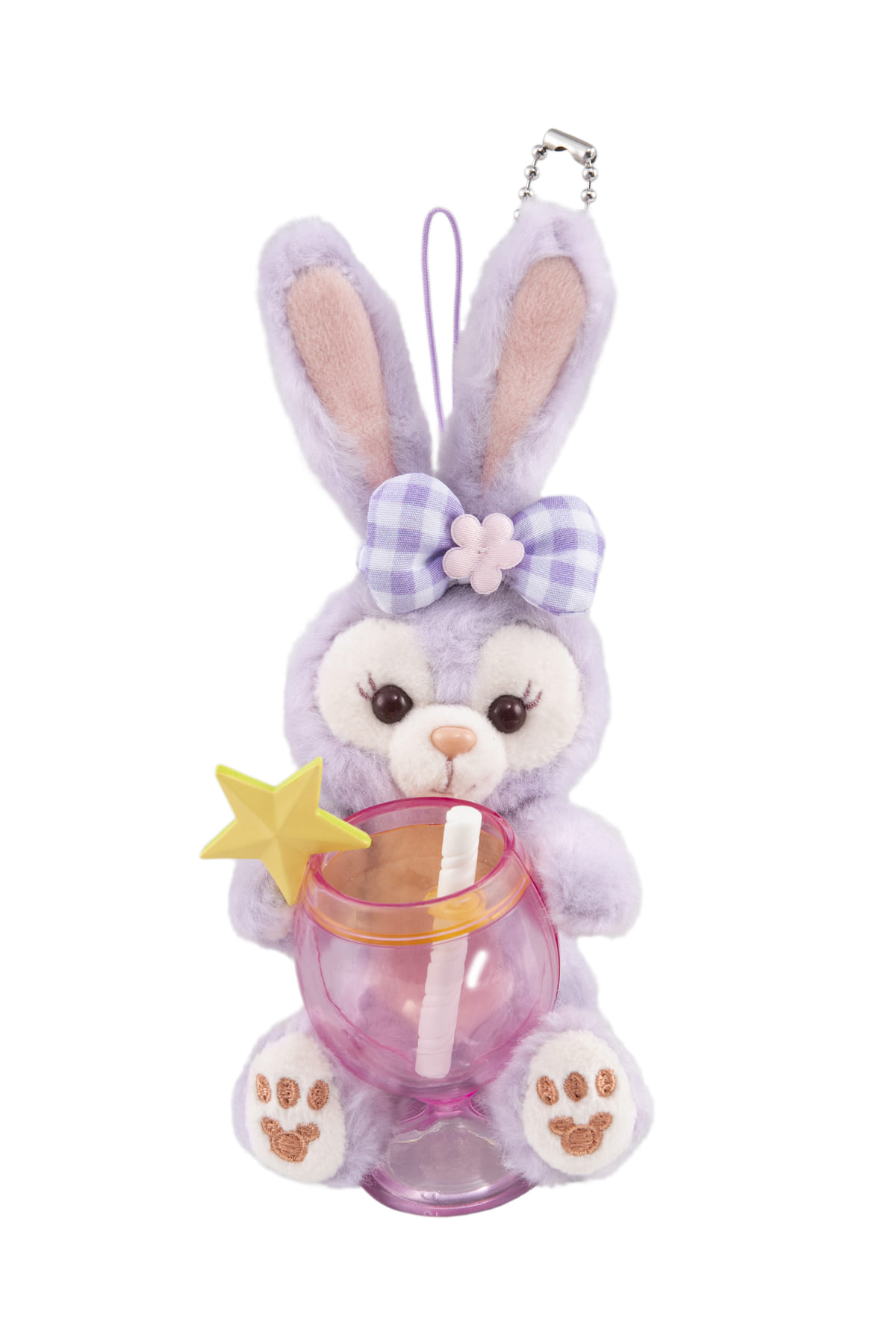 ジュースを抱えたぬいぐるみストラップ！東京ディズニーシー