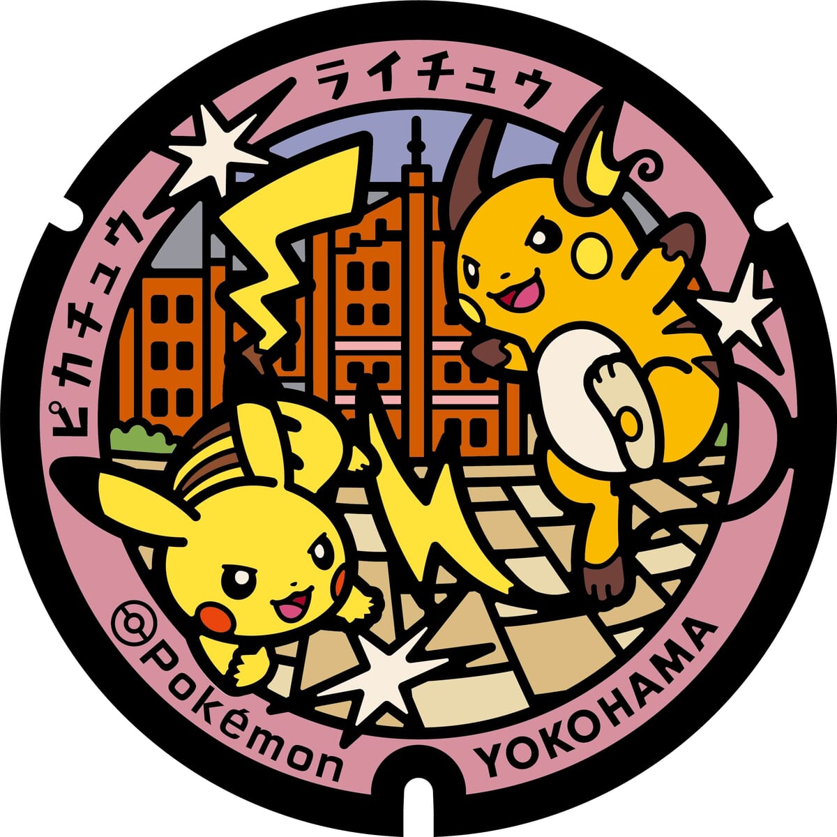 ポケモンWCS2023を記念してピカチュウマンホール登場！横浜市「ポケふた」