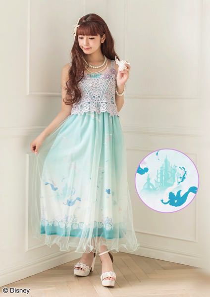 のびやかに泳ぐアリエルのシルエット！シークレットハニー ディズニー