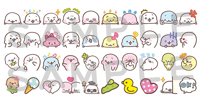 トークが盛り上がる！LINE絵文字「まめゴマ 絵文字」