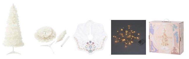 ディズニープリンセスのオーナメント付きクリスマスツリー！フラン