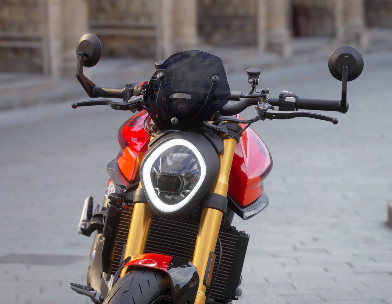 DUCATI ハンドルバー リアビューミラー ドゥカティ パフォーマンス