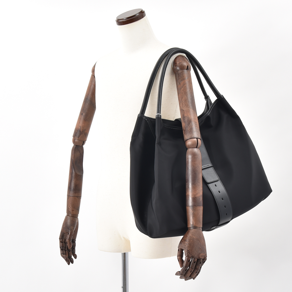 ZANELLATO ZOE XL LEVANTE NILON CORVO ナイロン・レザー トートバッグ