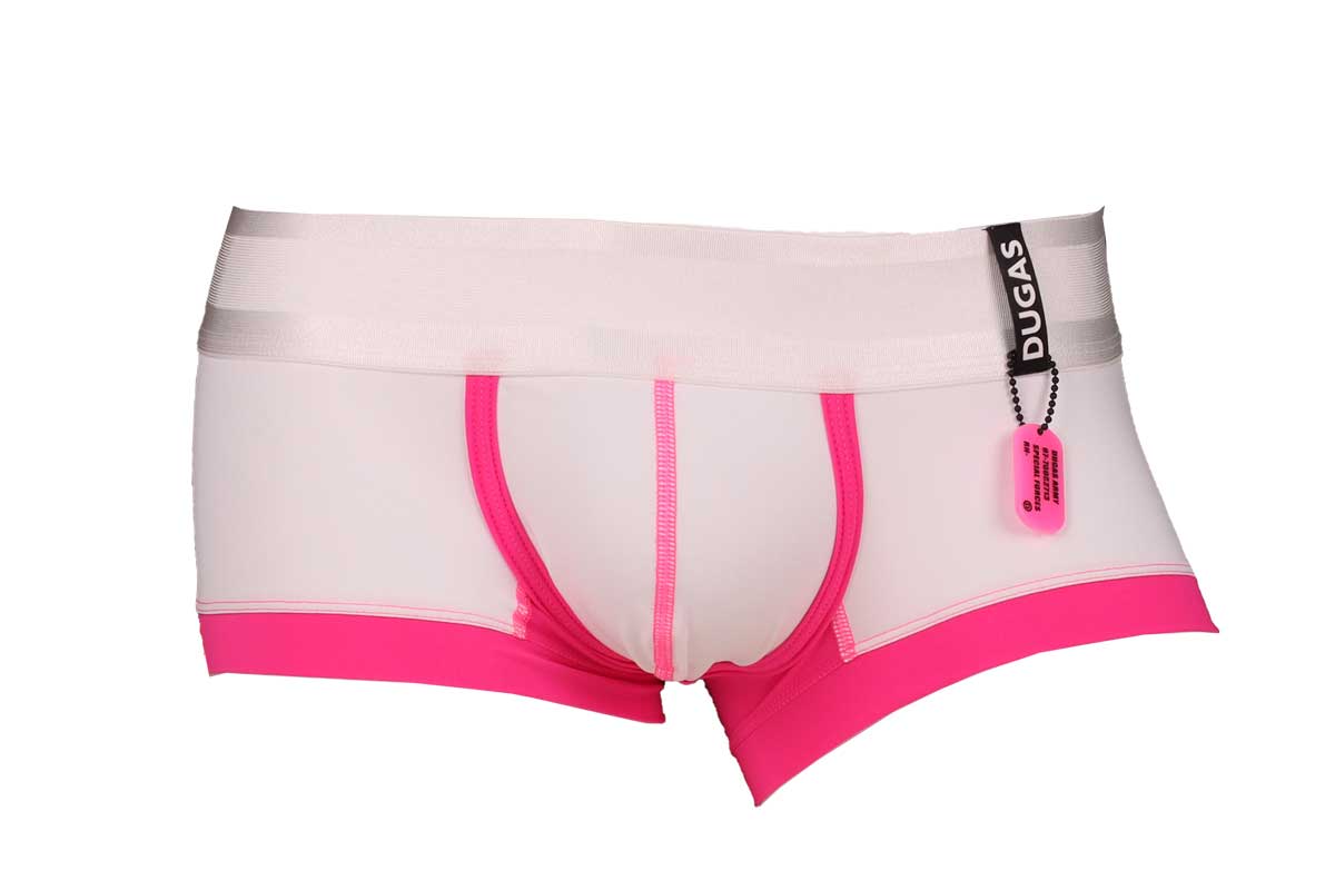 140110 NEON DOG TAG BOXERS (Pink）｜メンズアンダーウェア DUGAS