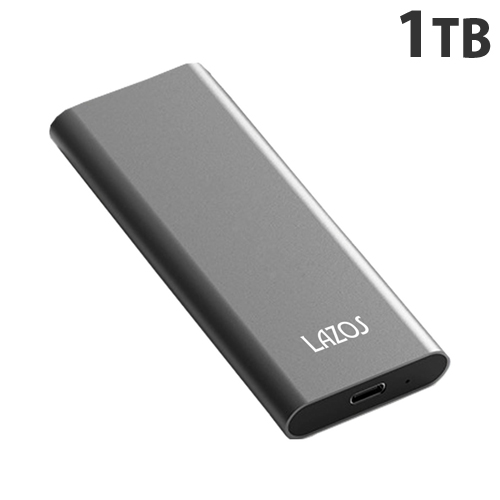 リーダーメディアテクノ LAZOS 外付けSSD (ポータブルSSD) 1TB L-S1T
