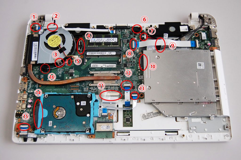 動画有り 東芝 dynabook T45 T55 T65 T75 T85 同型機種 分解