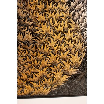 角野岩次 輪島塗沈金漏れ日盤 S2853｜骨董店 のびる 古美術 骨董 和風