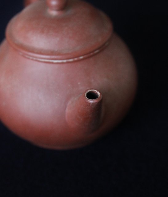 中国宜興窯 単孔朱泥急須/茶壷 70-80年代 P137｜骨董店 のびる 古美術