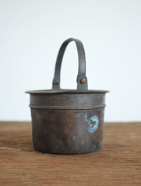 仏教美術 仏具 倣 閼伽桶 あかおけ M143｜骨董店 のびる 古美術 骨董