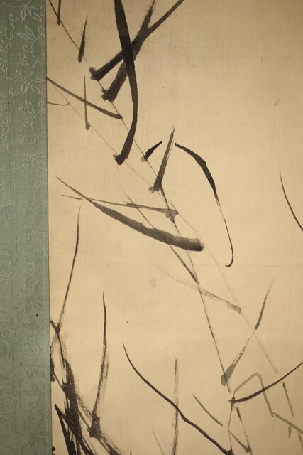 倣 池上秀畝 花鳥図 絹本軸装 Z427｜骨董店 のびる 古美術 骨董 和風