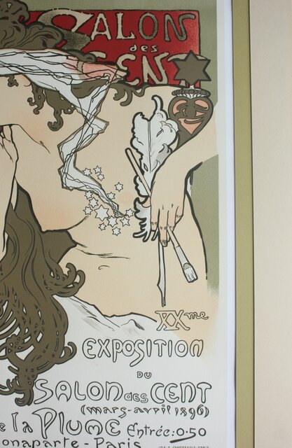 Alphonse Mucha ミュシャ「SALON des CENT」ミュシャ財団認定 リ