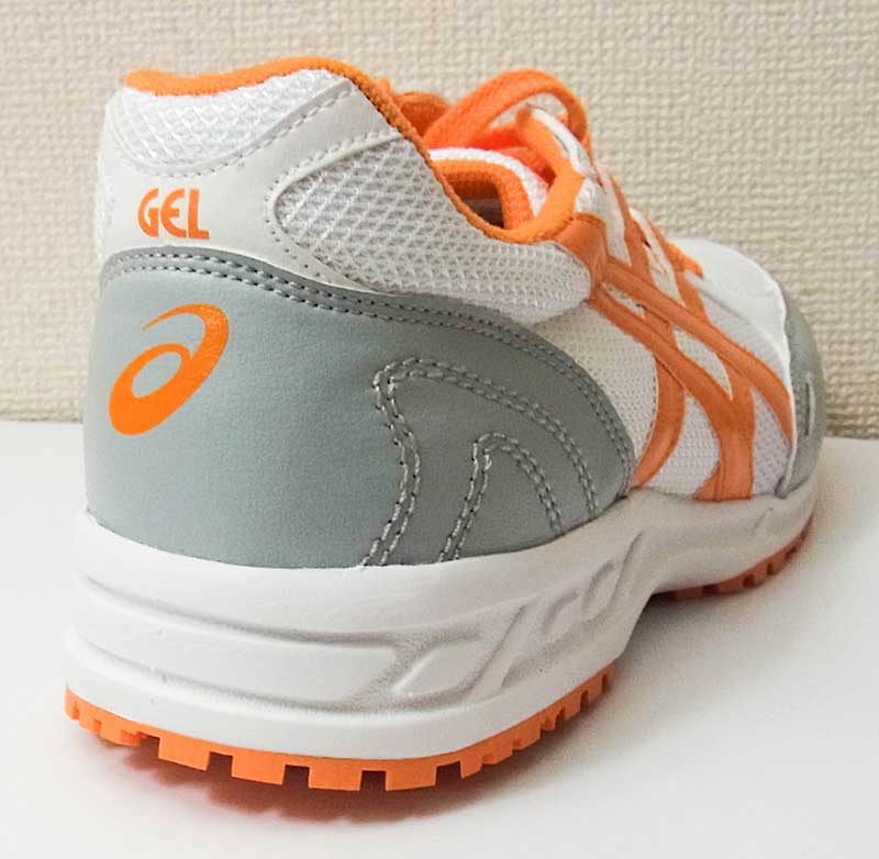 アシックスの安全作業靴FIS33L（0109：ホワイト×オレンジ