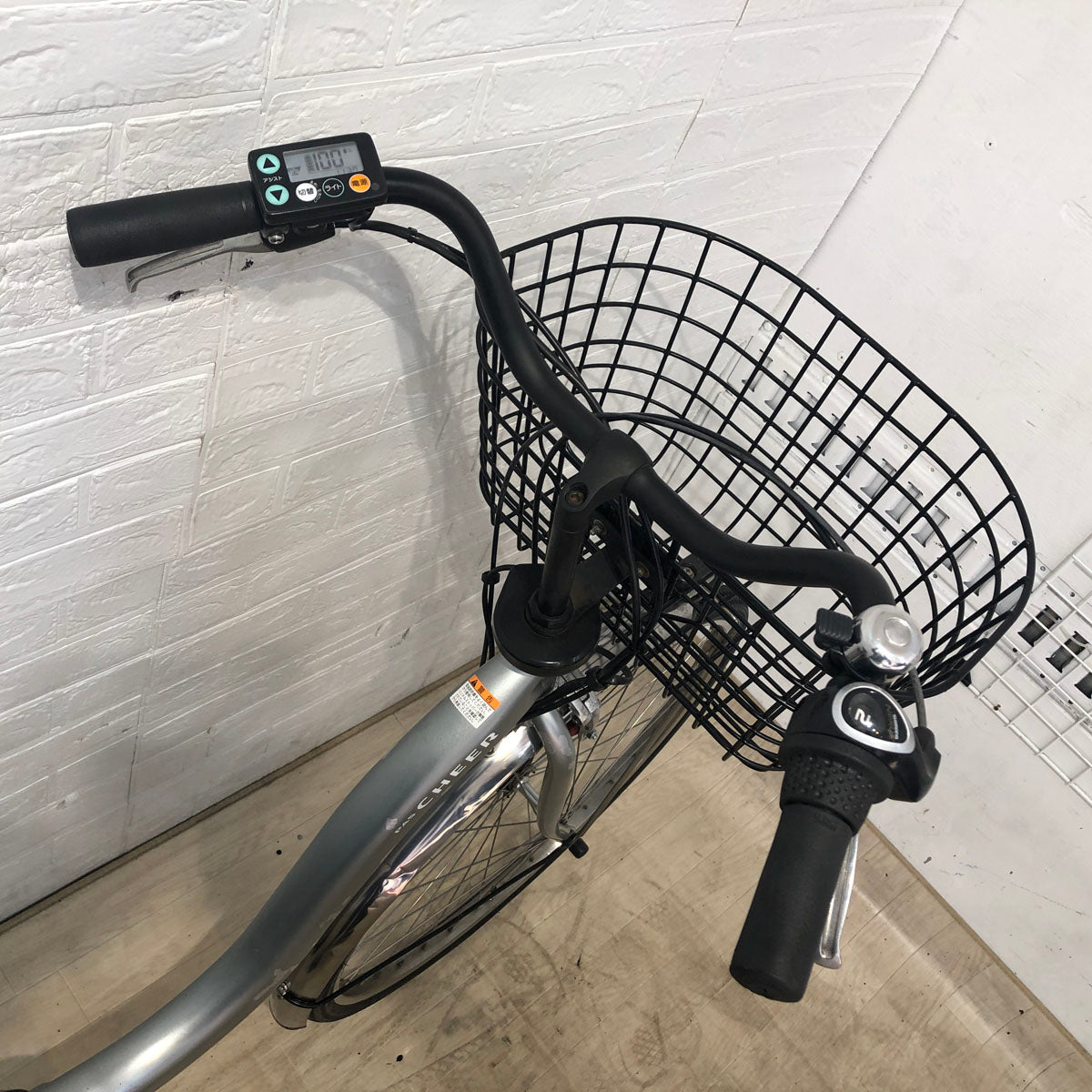 中古電動自転車 ヤマハ PAS Cheer パス チア シルバー 26インチ YC062