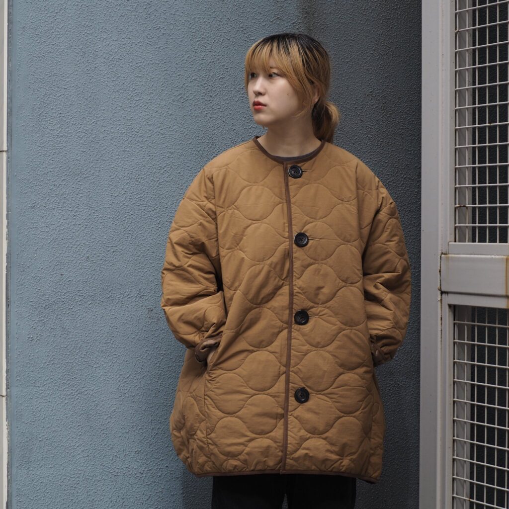 Brocante / ブロカント] NCポプリン(中綿キルト) キルトココンコート – EDO