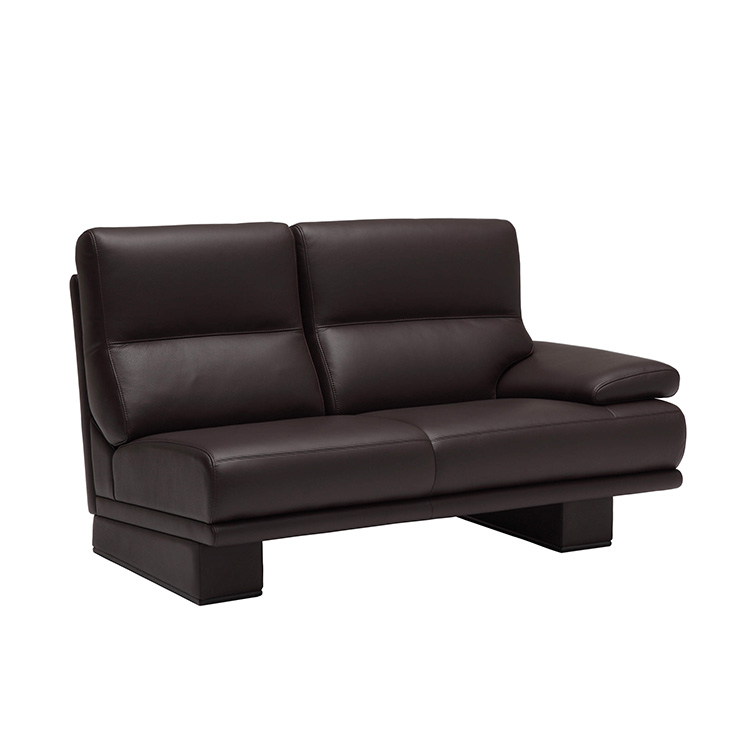 domani】 Excel-Life 左肘2人掛けソファ 幅153cm ZSB329 ブラック 通販