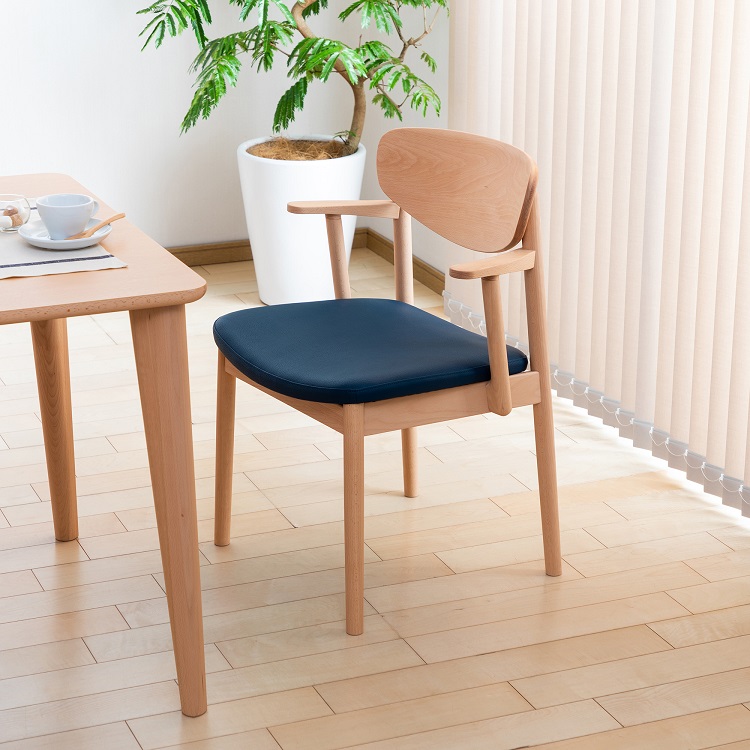 ショートアームチェア CW5611 グランブルー ピュアビーチ 通販