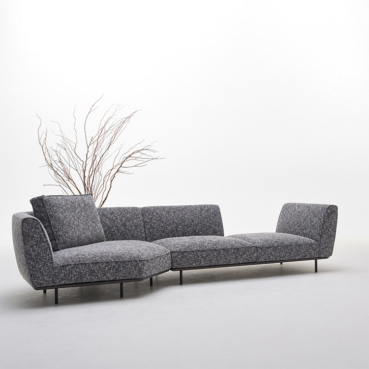 コーナーソファ UW7201 幅189cm ミッドナイトブルー タニック