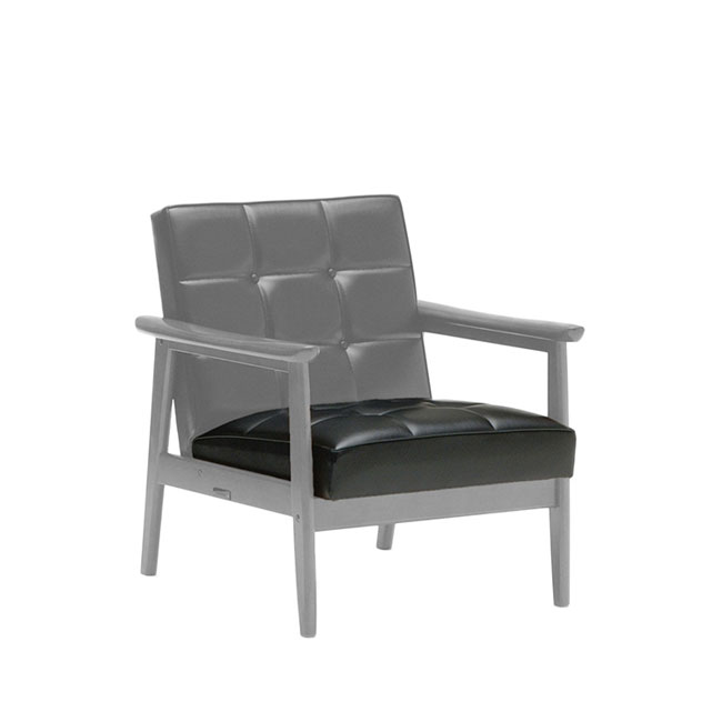 Kチェア1シーター専用シート交換パーツ スタンダードブラック 通販