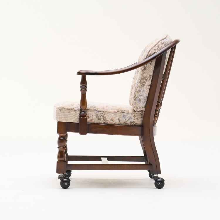 肘掛チェア(キャスター付) WC0371 マリーローズベージュ 通販 | 【公式