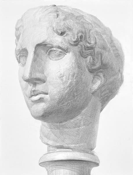 ラボルトの鉛筆デッサン｜石膏の描き方のコツは？プロセス紹介