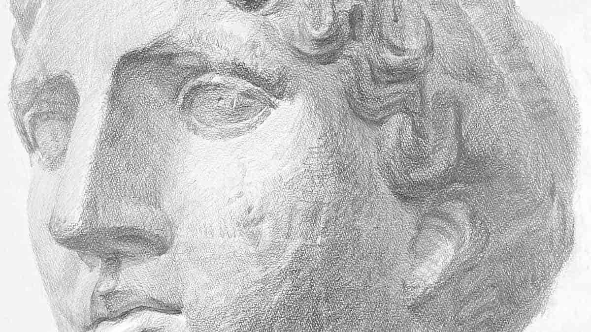 ラボルトの鉛筆デッサン｜石膏の描き方のコツは？プロセス紹介