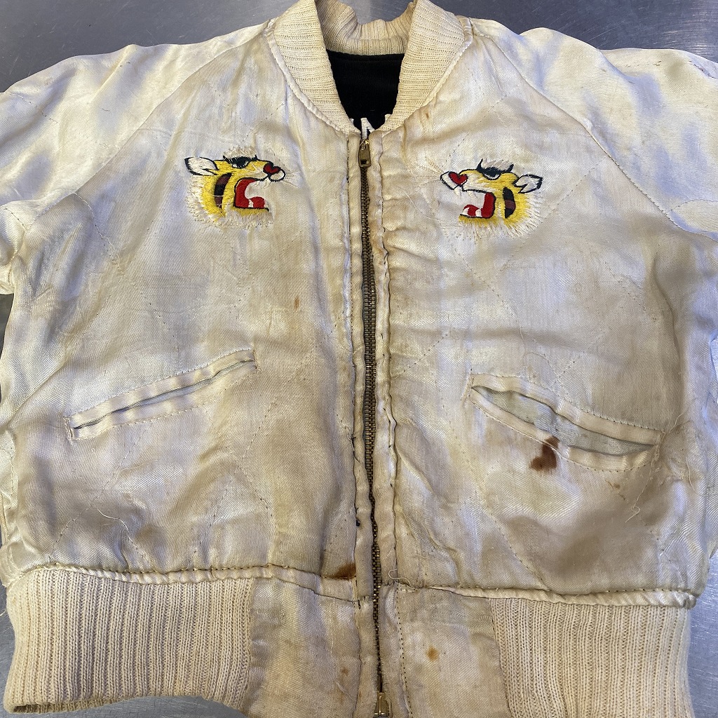 1950'S VINTAGE SOUVENIR JACKET 「KIDS、OKINAWA、別珍」｜SAFARI