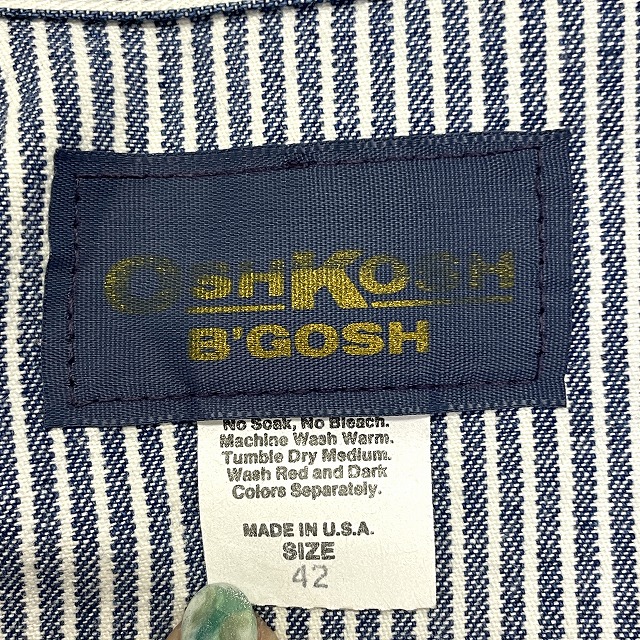 OSHKOSH HICKORY COVERALL 70 「ワッペン、サイズ42」｜SAFARI