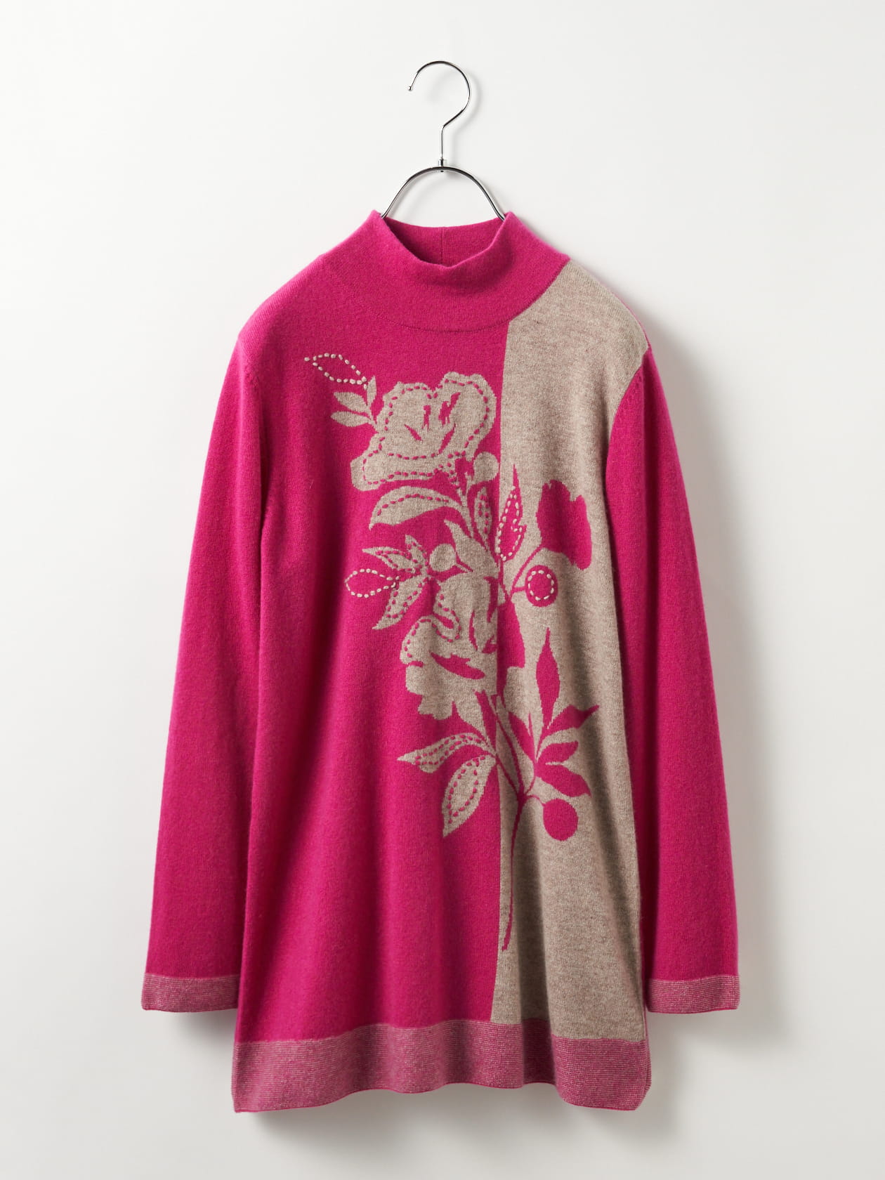 タイムセール】カシミヤインターシャプルオーバー（70470451