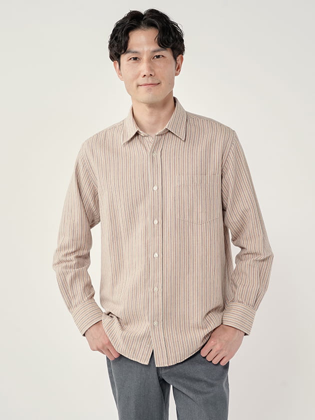 ぬくいとストライプシャツ（7208240）｜men（メンズ）｜小泉アパレル