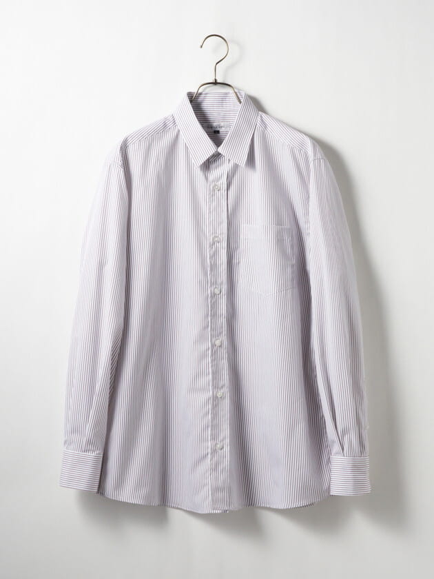 スペシャルプライス】ペンシルストライプシャツ/ブラウン（7223224