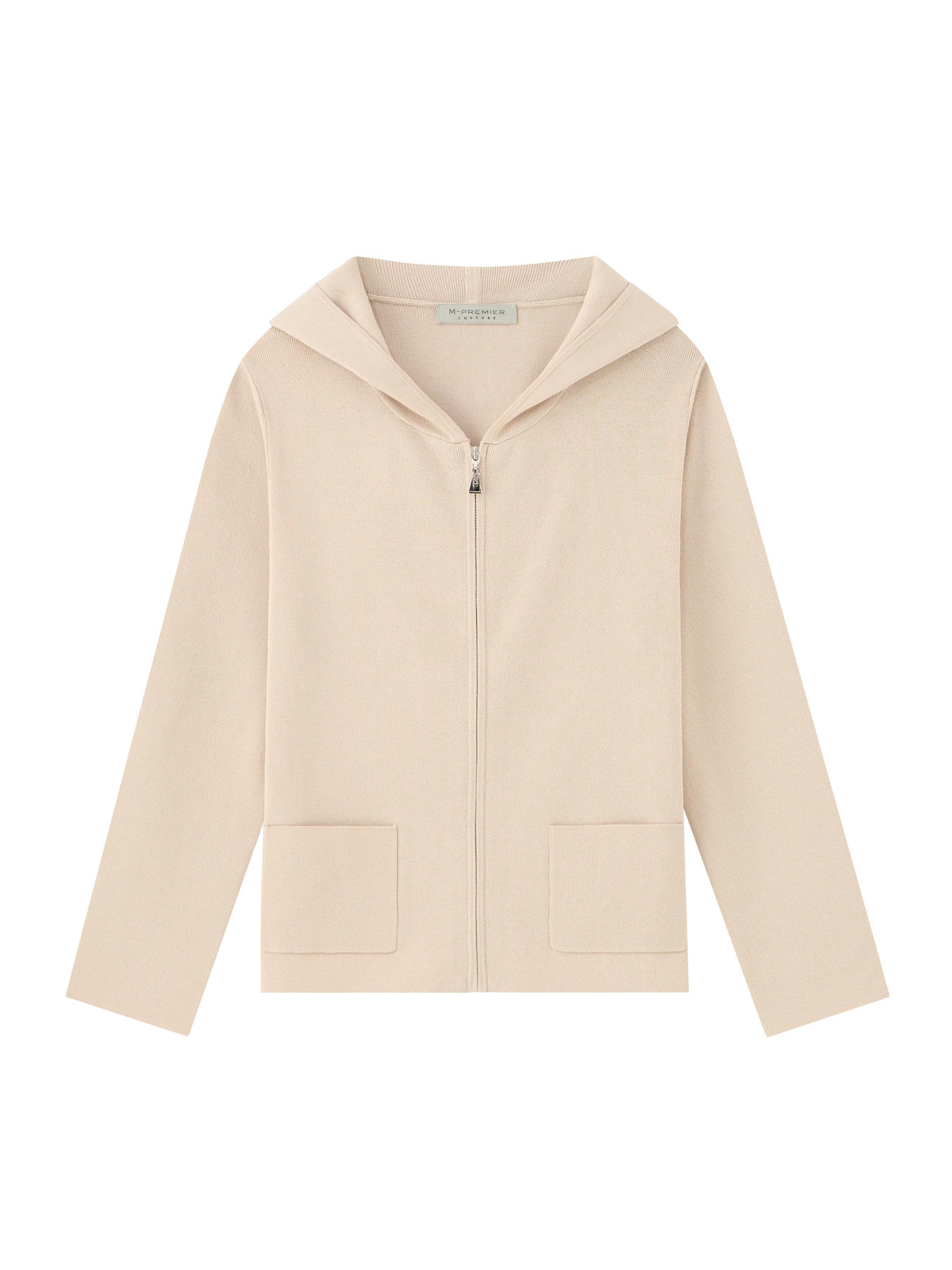 九分袖ジップアップニットパーカー: M-PREMIER公式通販｜m-i-d e