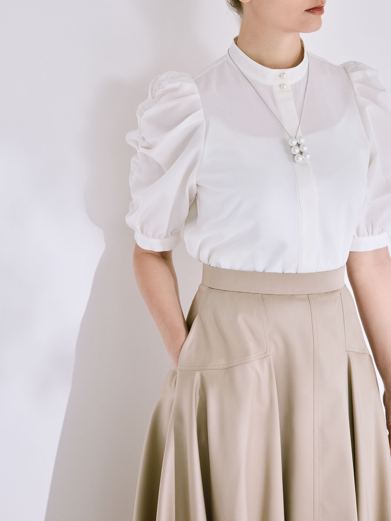 切替デザインフレアスカート: AVENIRETOILE公式通販｜m-i-d e-shopping