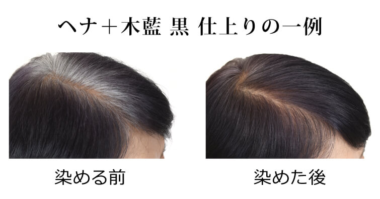 ナイアードヘナ＋木藍 黒100g 植物100％の染毛料