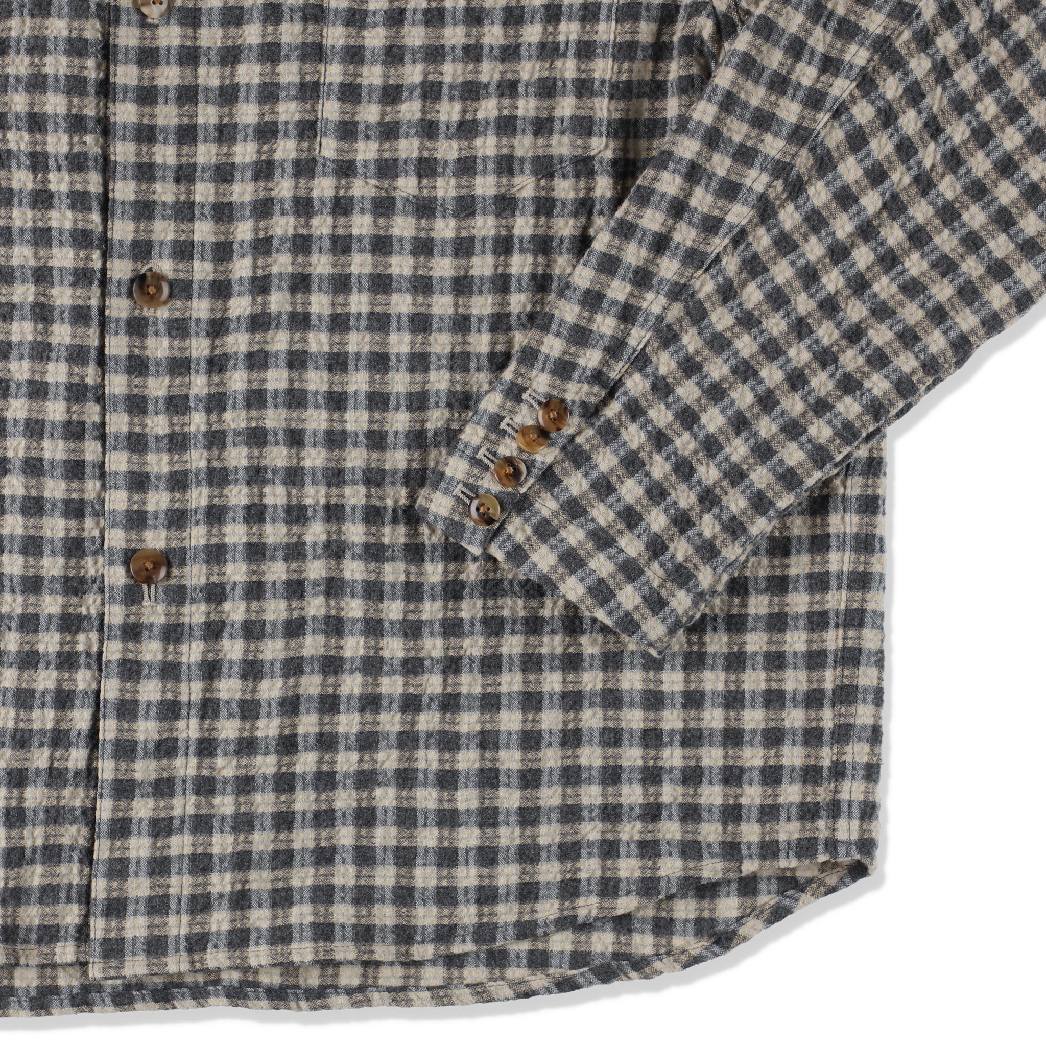 Cotton Wool Check Shirt – echeveria official store
