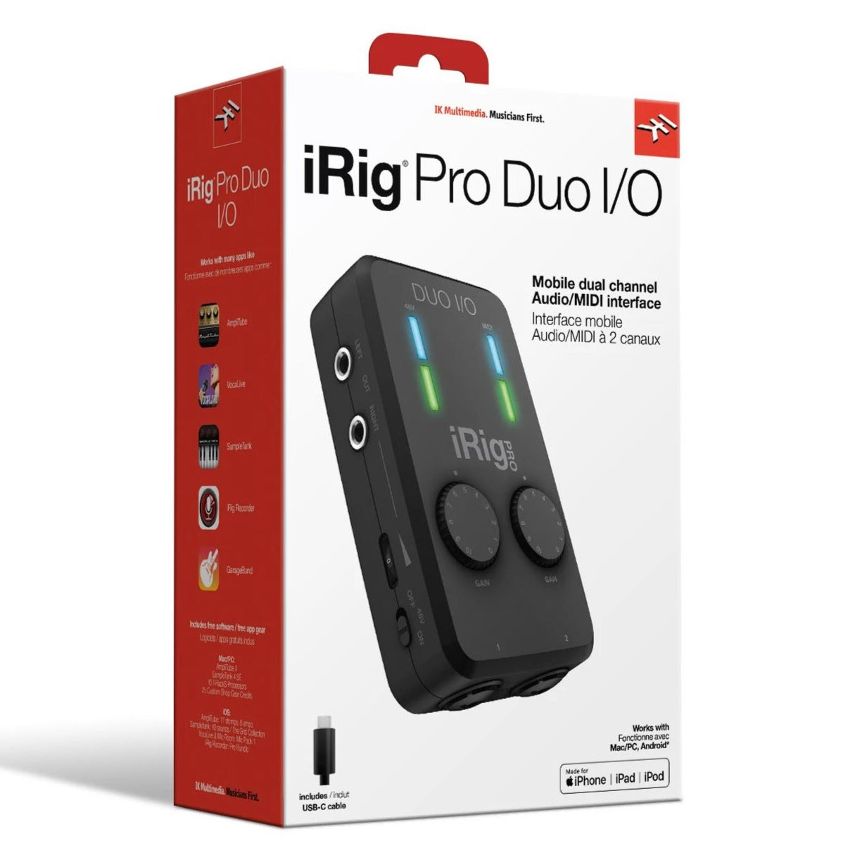 IK Multimedia IRIG-PRODUO-IO iRig Pro Duo I/O 2-channel Audio/MIDI