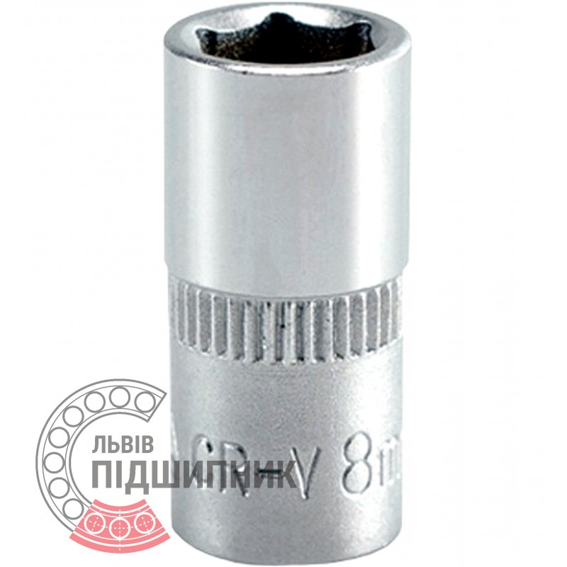 Інструмент Головка торцева - коротка 1/4'' дюйм / 8 мм (YATO) | YT