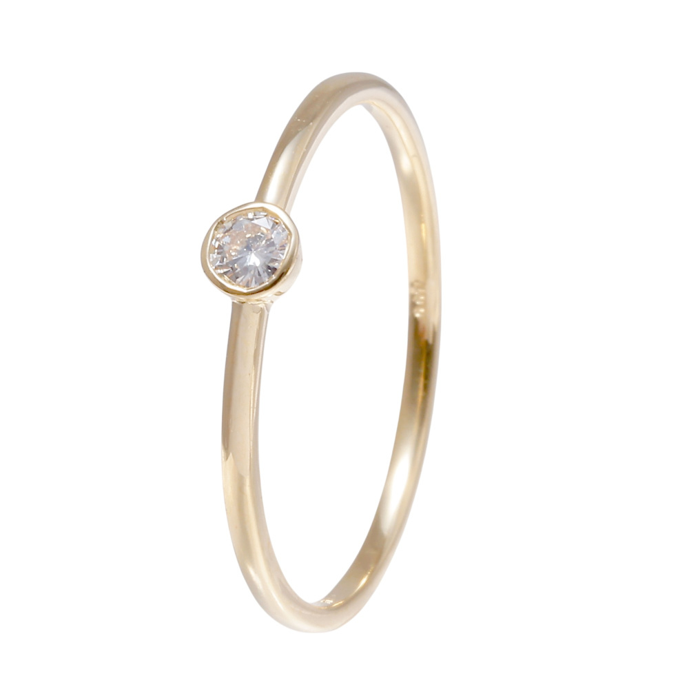 K18イエローゴールド ダイヤモンド リング J405349 | ユキザキセレクト