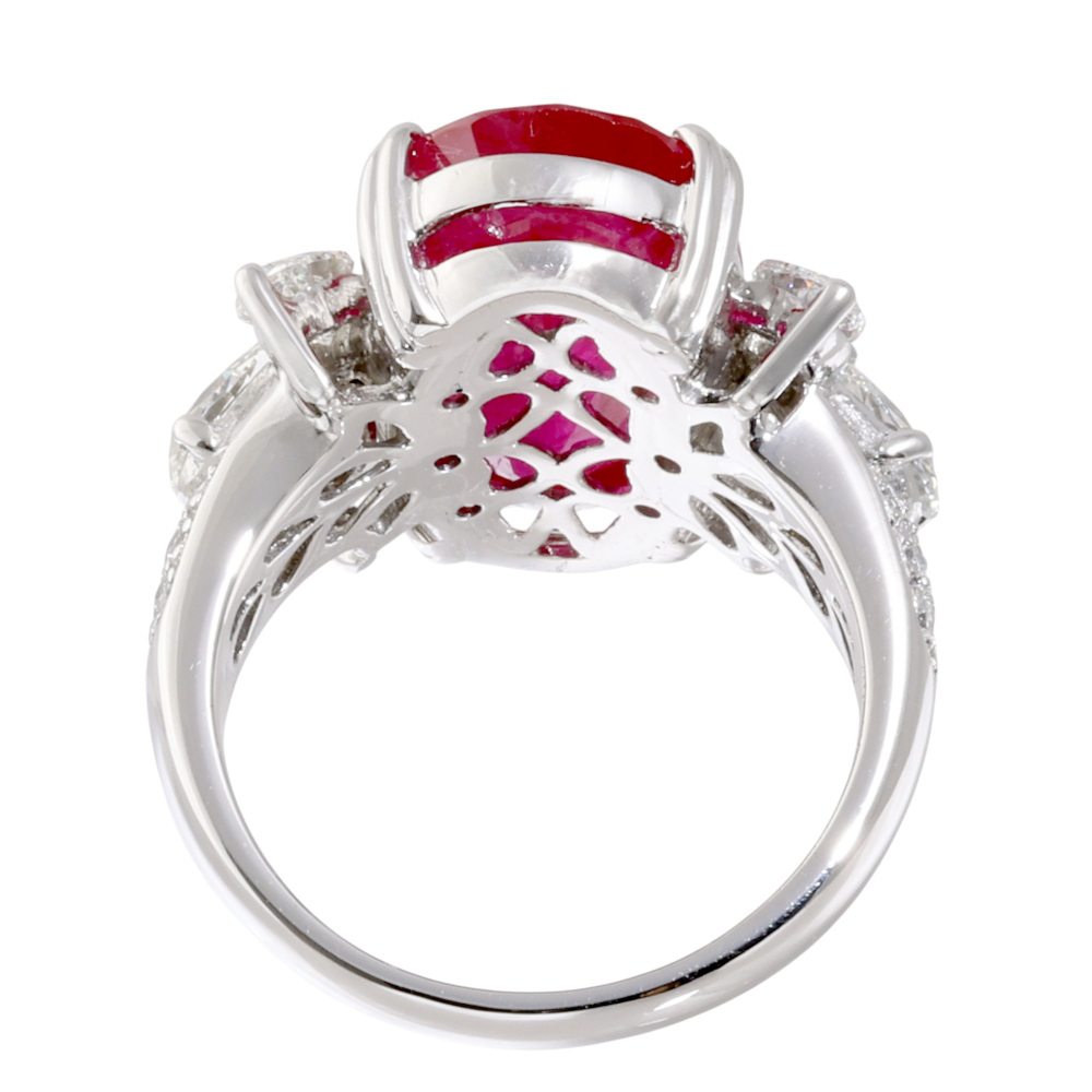 PT900 ルビー ダイヤモンド リング J413993 | ユキザキセレクトジュエリー