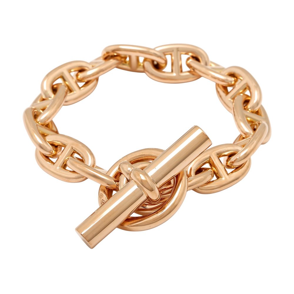 未使用] エルメス シェーヌダンクル MM 14コマ J420549 ブレスレット