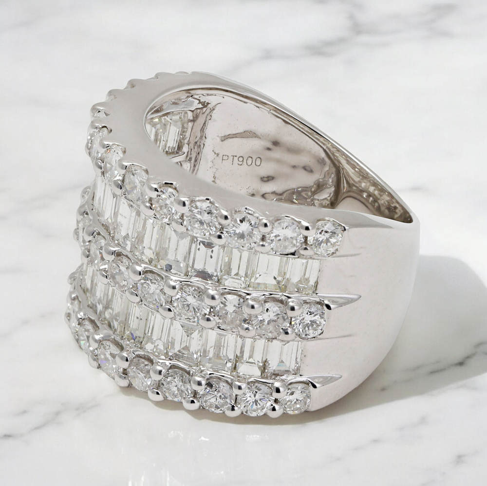 プラチナ900 ダイヤモンド リング J263521 | ユキザキセレクトジュエリー